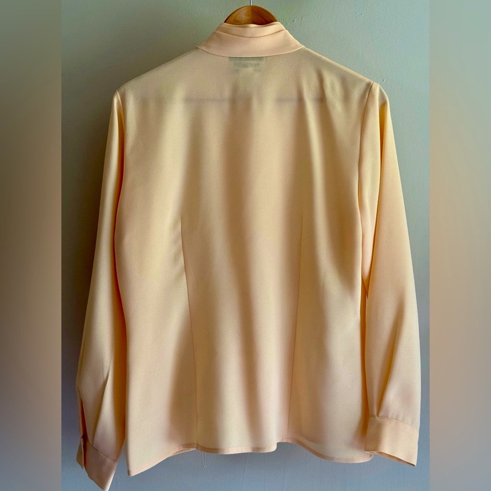 Vintage Pendleton Portland Oregon Solid yellow Button Down Blouse Size 8‎ - Picture 8 of 15